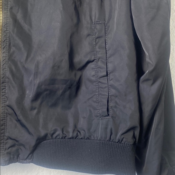 Old Navy Black Bomber Jacket with Gold Zipper Size XL - Picture 5 of 14